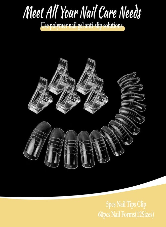 Dancepanda Polygel Toenail Kit for Toes,Polygel Nail Kit,Toe Nail Tips,Dual Forms for Polygel Toenail Forms(60PCS) - Image 4